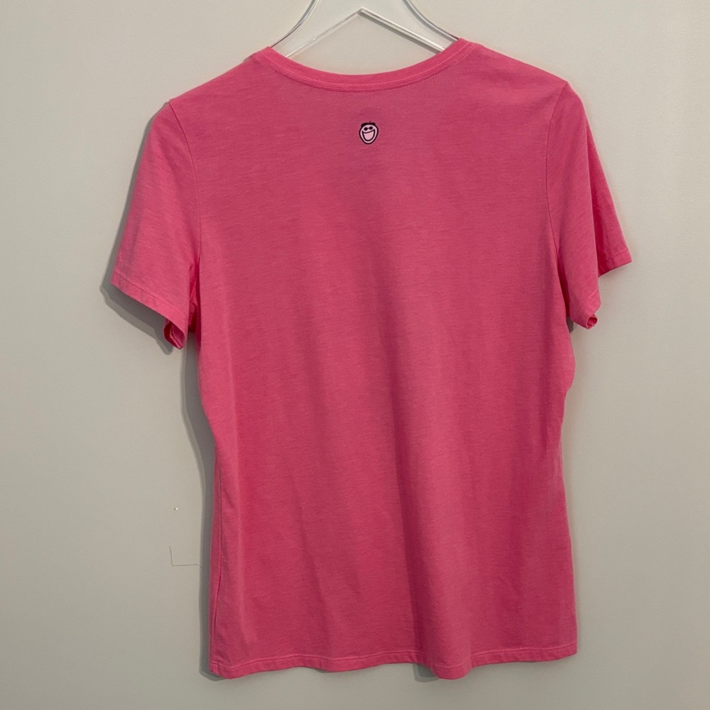 Life Is Good Pink V-Neck Tee with Graphic - Picture 5 of 5